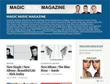 Tablet Screenshot of magicmusicmagazine.com